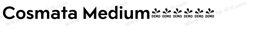 Cosmata Medium字体转换